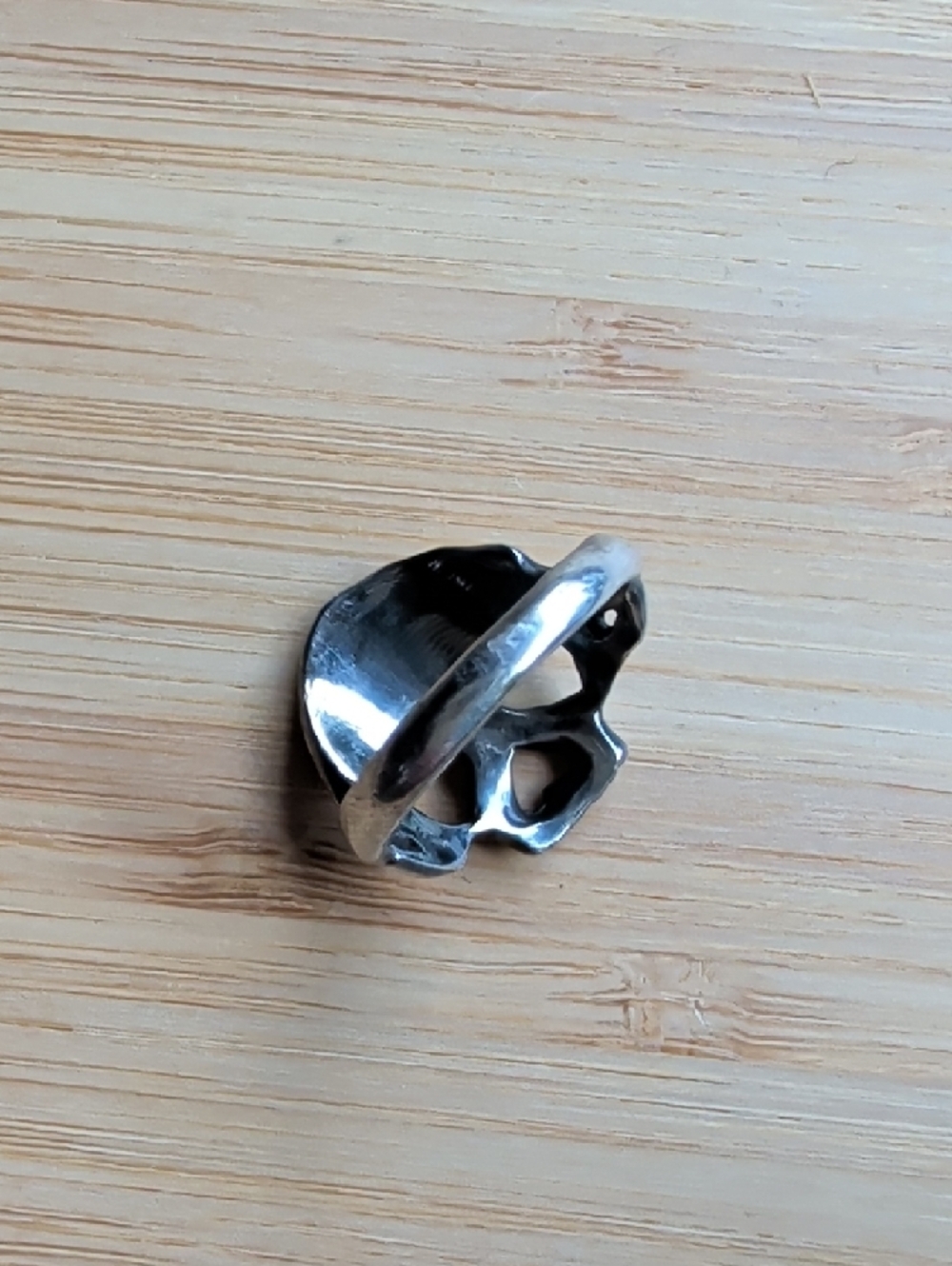 Sterling Silver Skull Ring - Margaret Cross Dust to Dust - Statement Ring - Picture 8 of 10